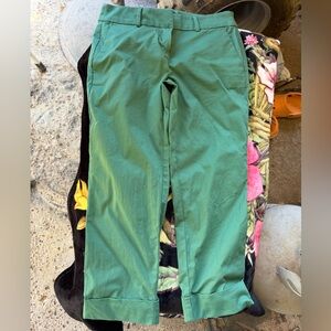 Ann Taylor Women's Vibrant Green Cropped Jeans